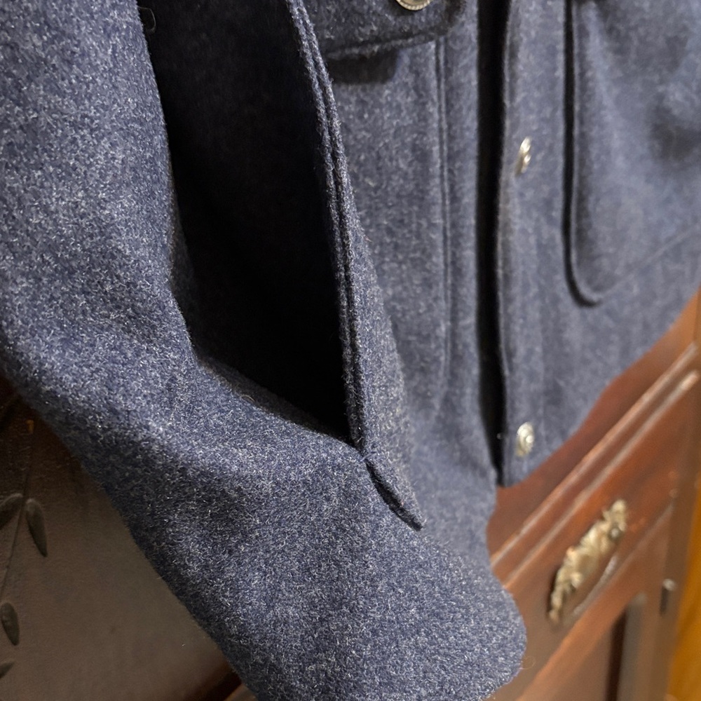 Cripple Creek Melton Men's Dark Blue Wool Vest with Concealed Carry Pocket - Picture 8 of 11